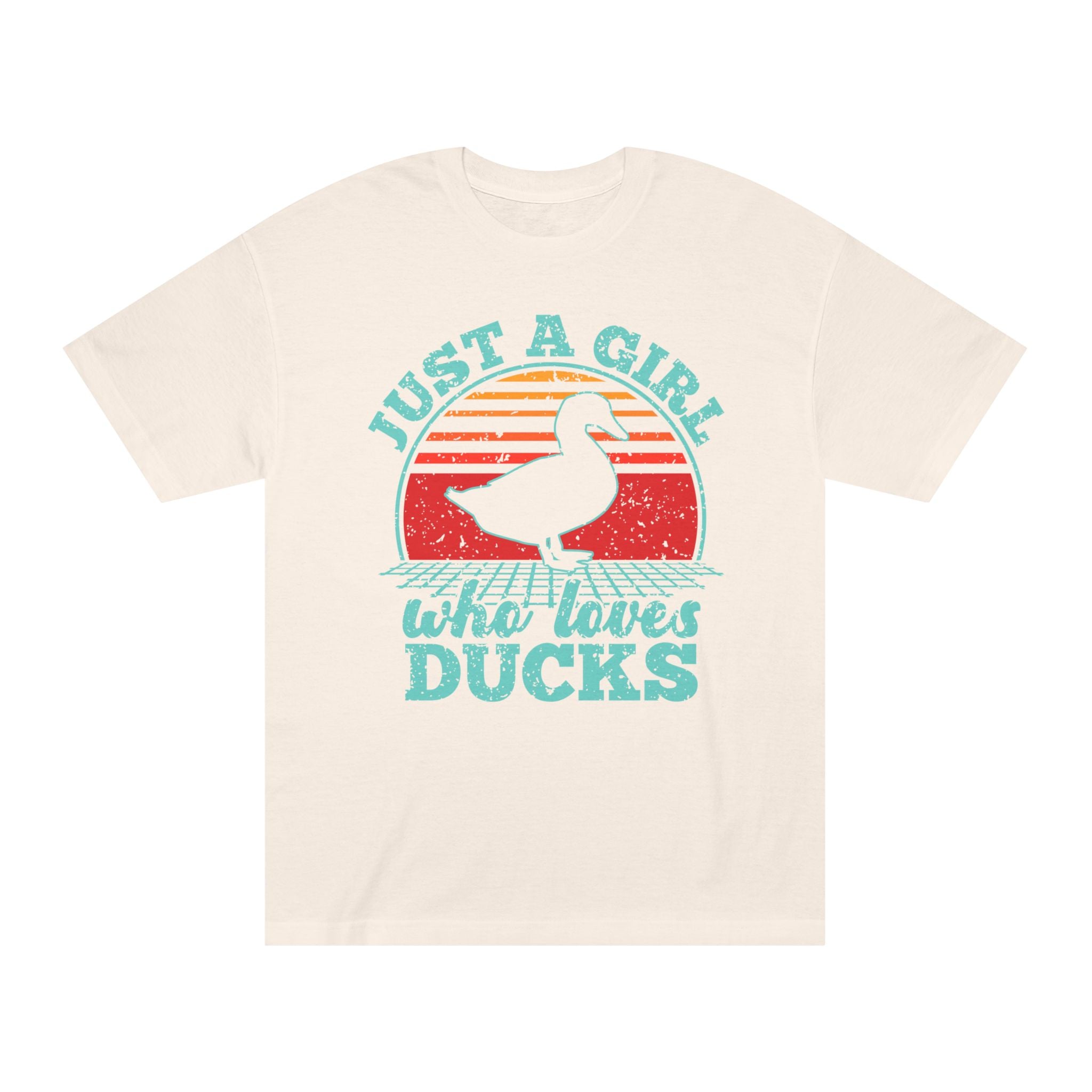 Just a Girl Who Loves Ducks T-Shirt — Cute Retro Duck Lover Tee