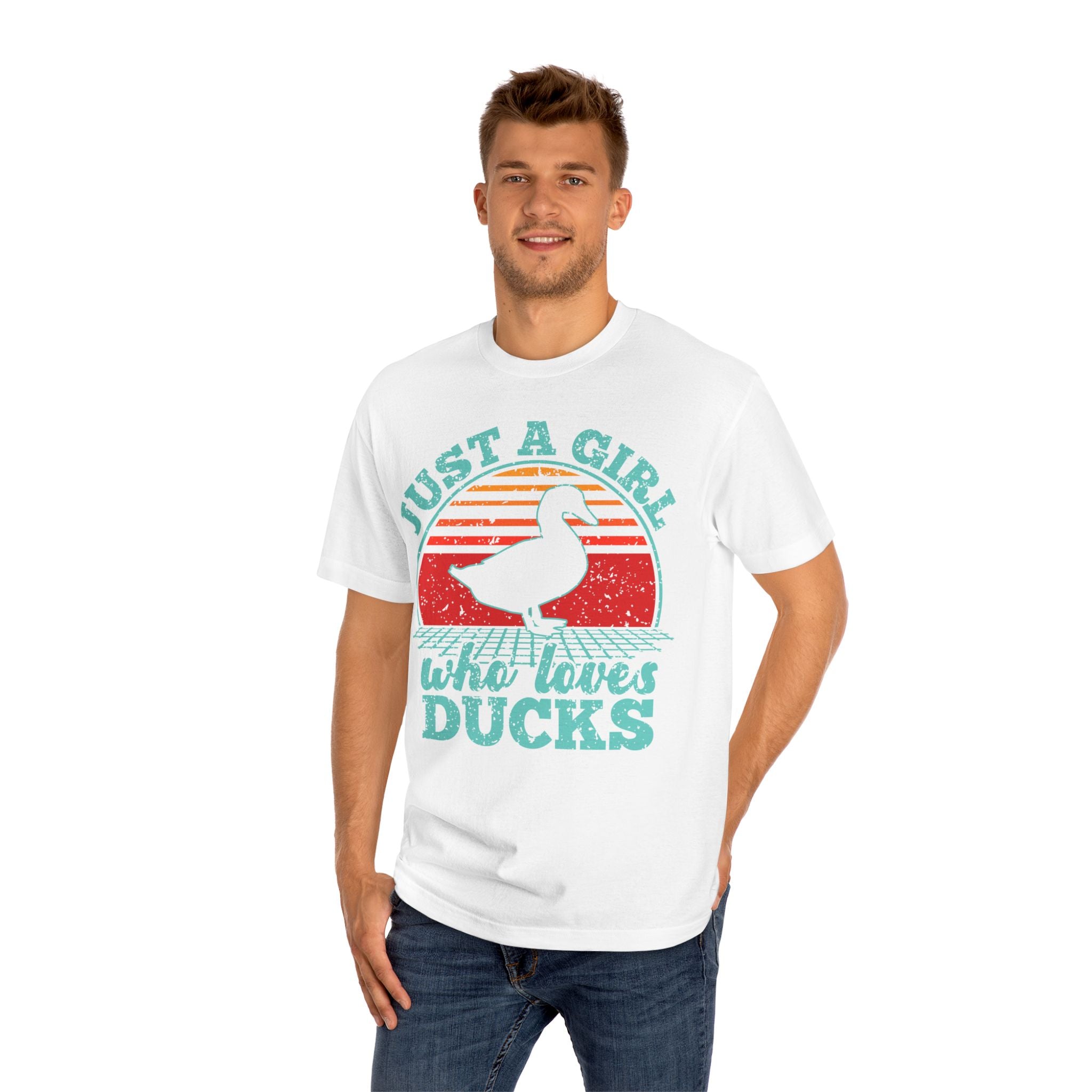 Just a Girl Who Loves Ducks T-Shirt — Cute Retro Duck Lover Tee
