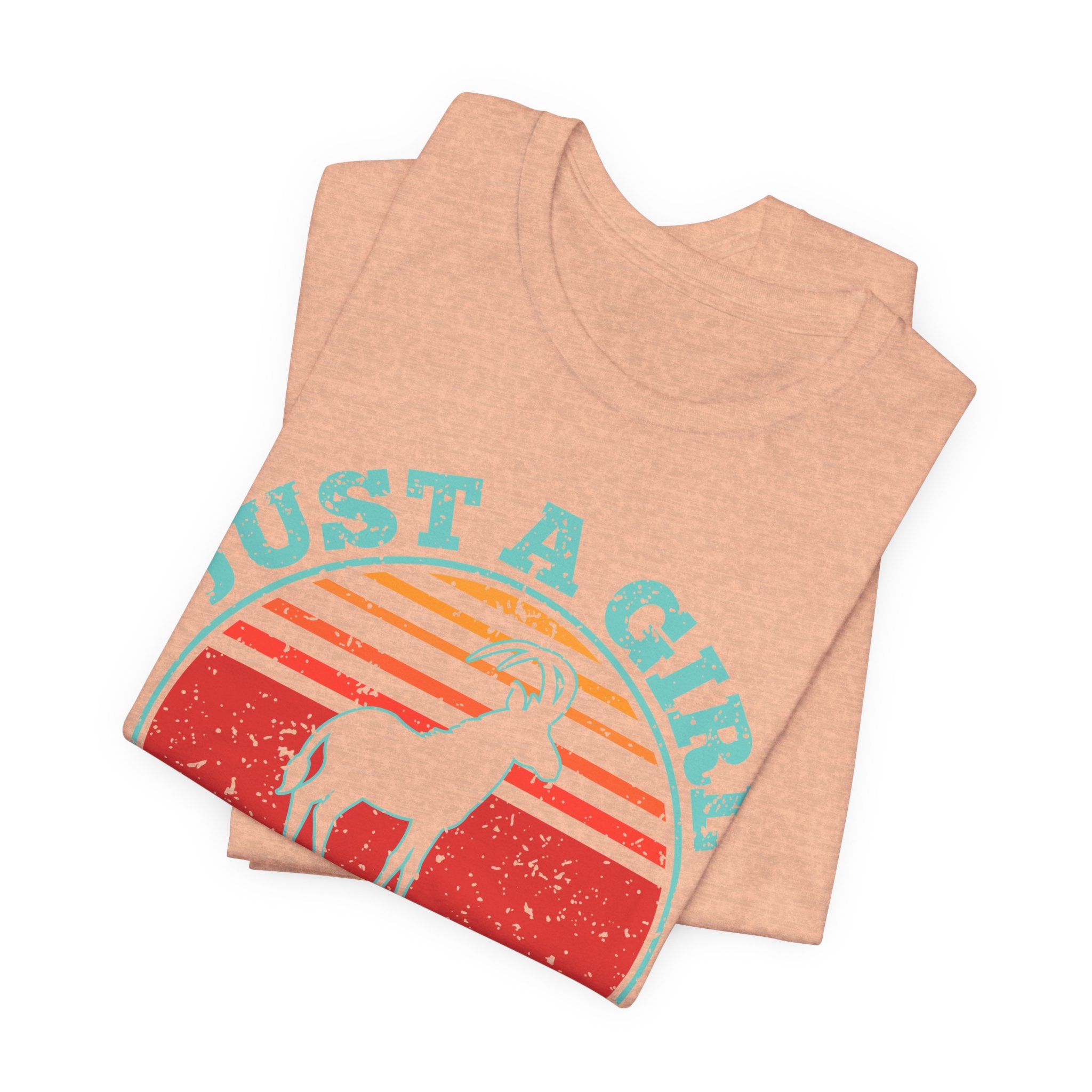 Just A Girl Who Loves Antelopes T-Shirt — Vintage Retro Wildlife Tee
