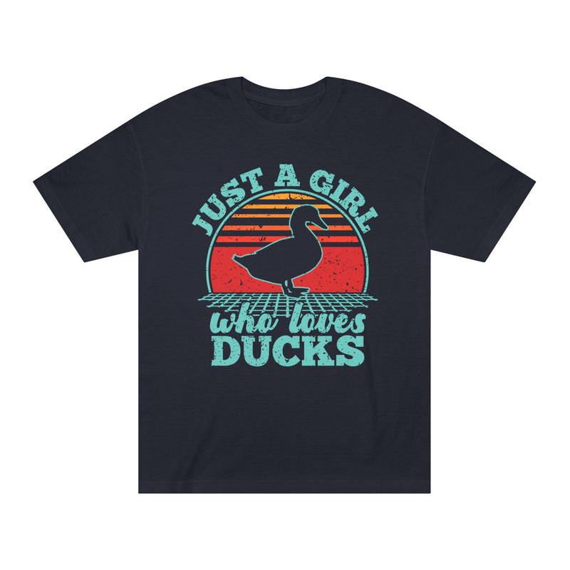 Just a Girl Who Loves Ducks T-Shirt — Cute Retro Duck Lover Tee