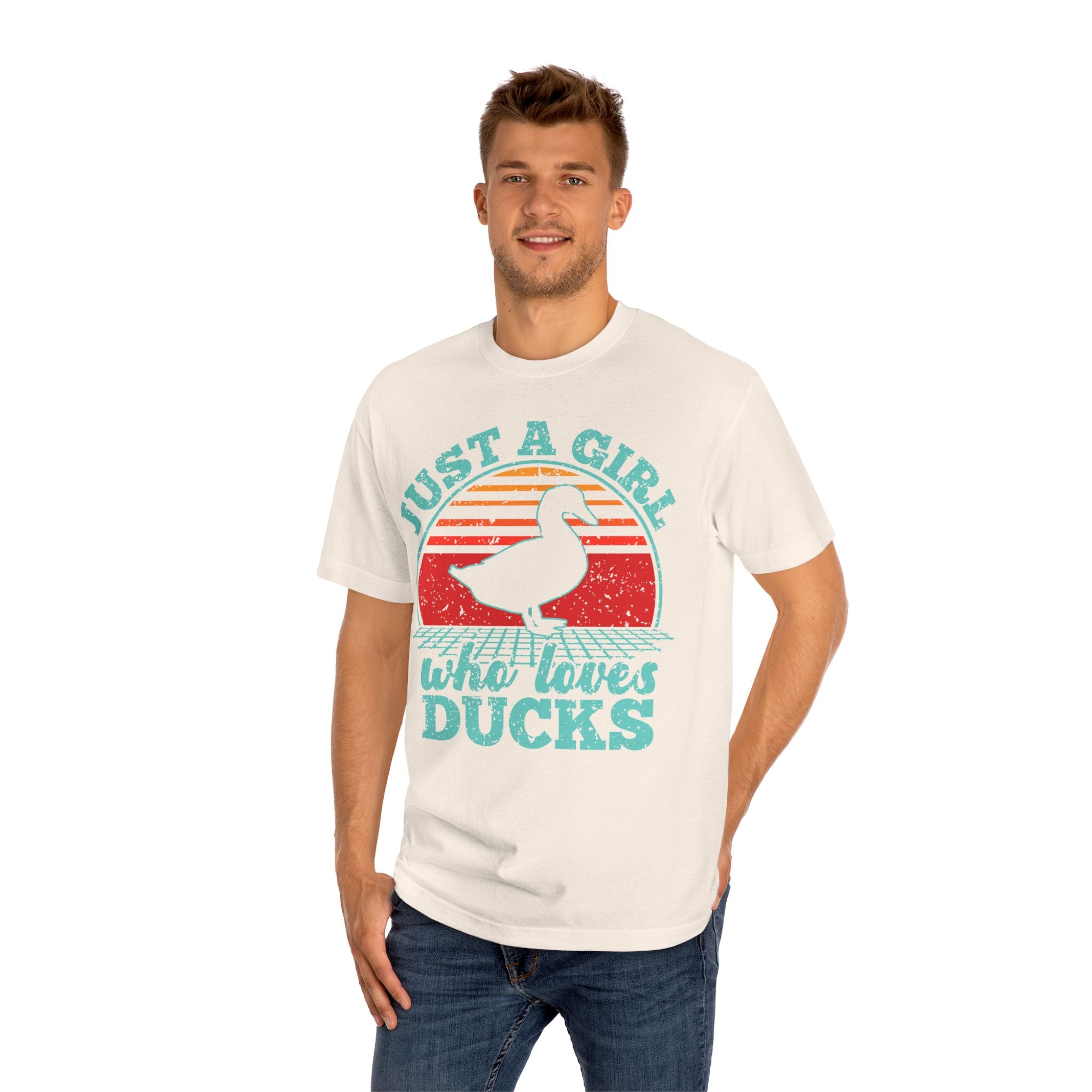 Just a Girl Who Loves Ducks T-Shirt — Cute Retro Duck Lover Tee