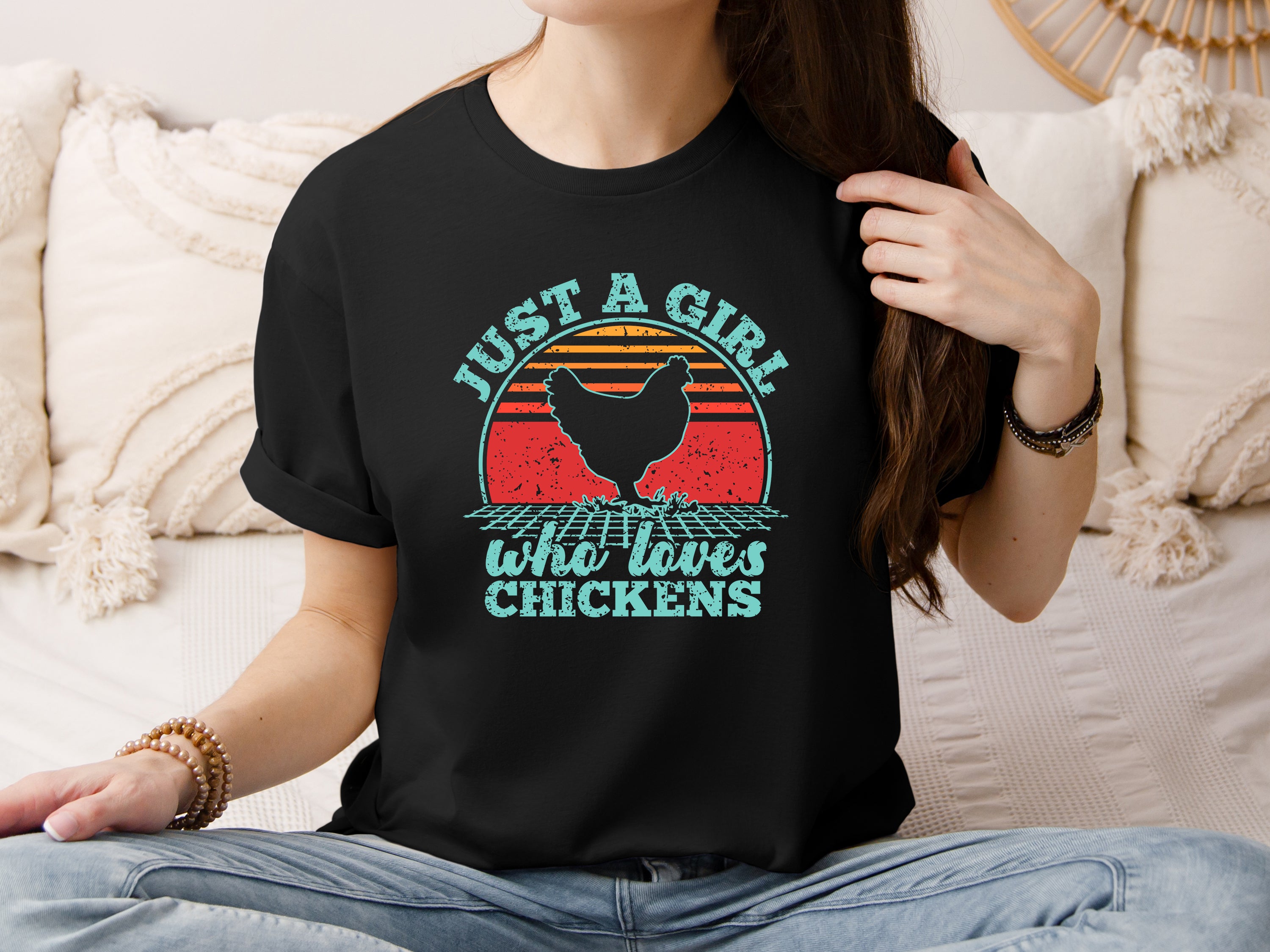 Just A Girl Who Loves Chickens T-Shirt