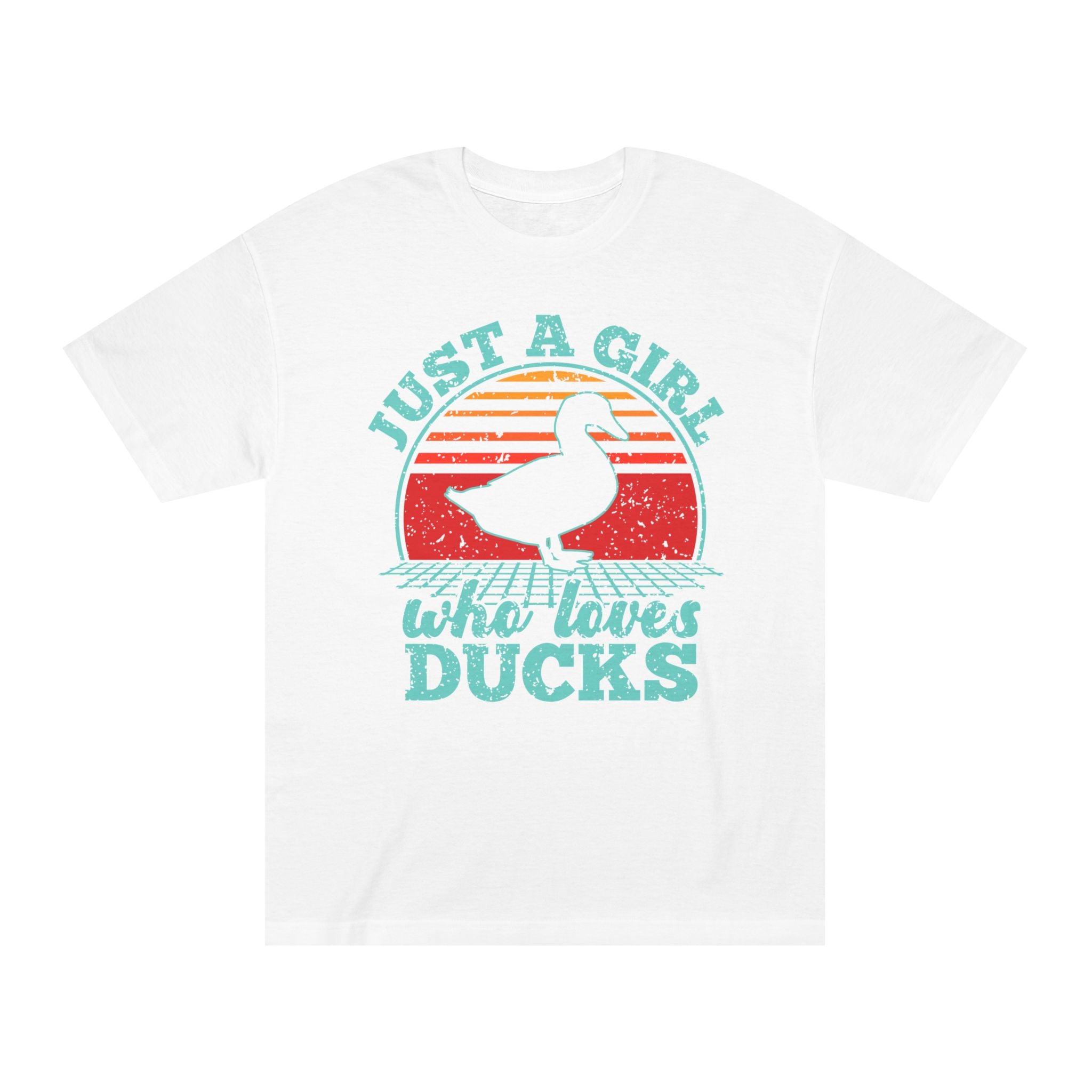 Just a Girl Who Loves Ducks T-Shirt — Cute Retro Duck Lover Tee
