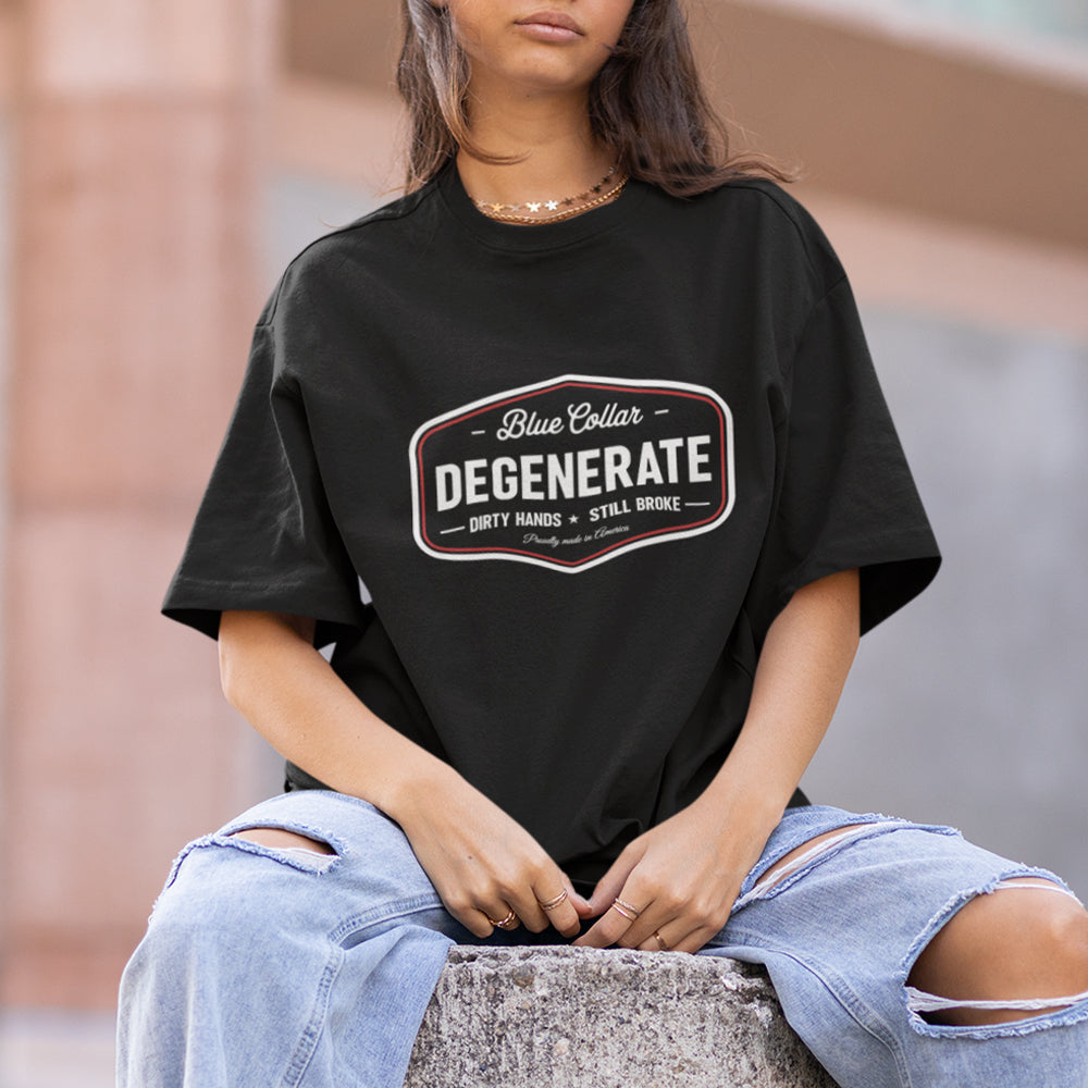 Blue Collar Degenerate T-shirt