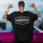 Blue Collar Degenerate T-shirt (backprint)