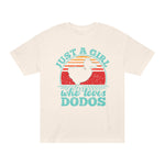 Just A Girl Who Loves Dodos T-Shirt   Retro Sunset Dodo Tee for Women