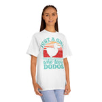 Just A Girl Who Loves Dodos T-Shirt   Retro Sunset Dodo Tee for Women