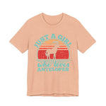 Just A Girl Who Loves Antelopes T-Shirt — Vintage Retro Wildlife Tee